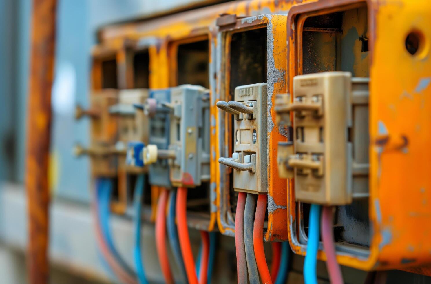 Electrical circuit connectors detail photo
