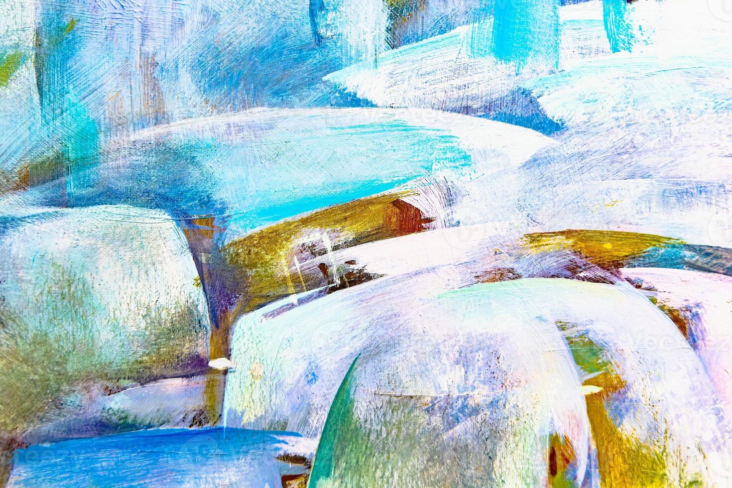 Abstract background with a textured surface for design made from putty and oil paint photo