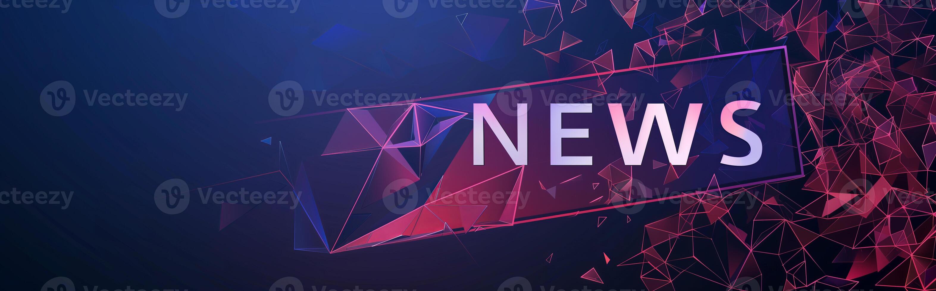 Banner for news feeds and headlines for TV or Internet needs photo