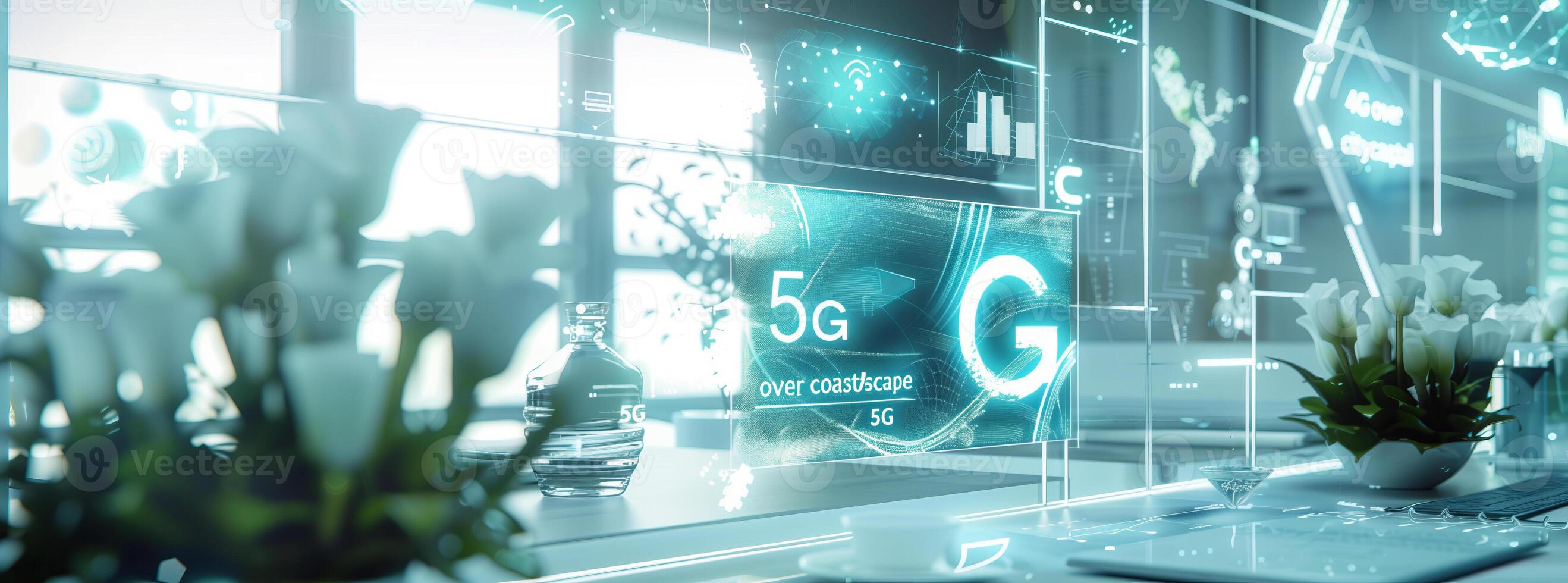 Future communication technology 5G telecom systems photo