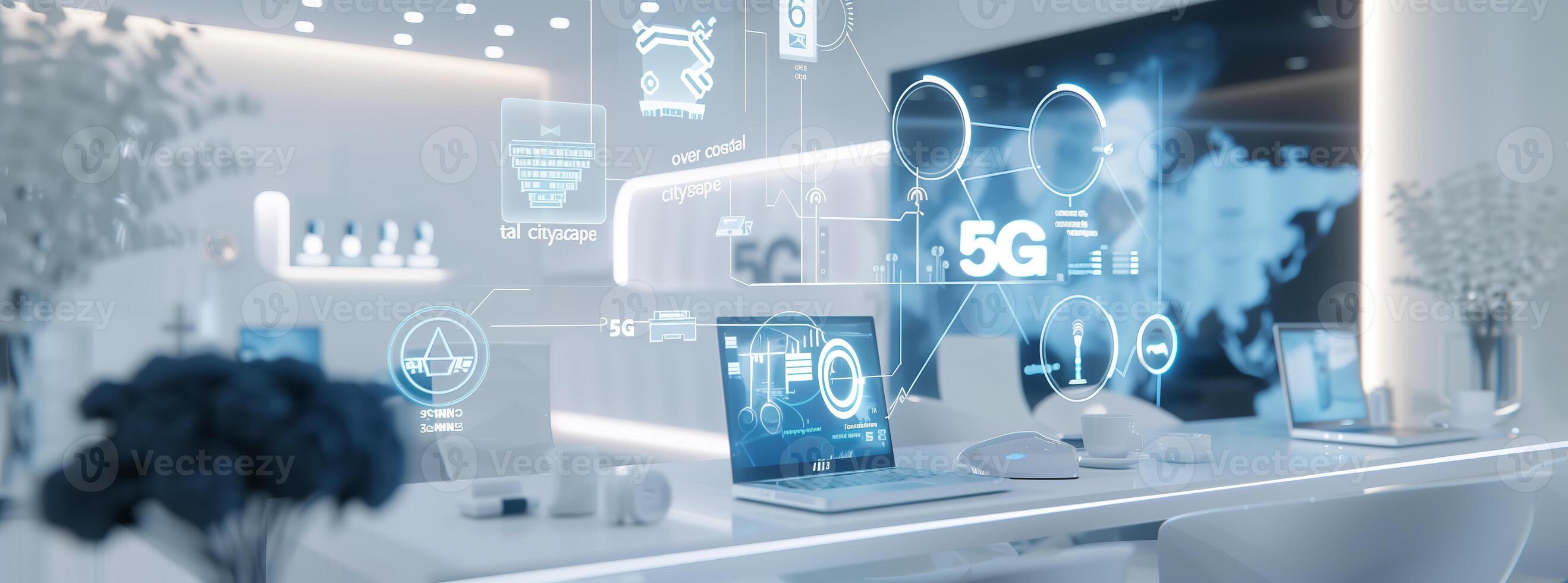 Future communication technology 5G telecom systems photo