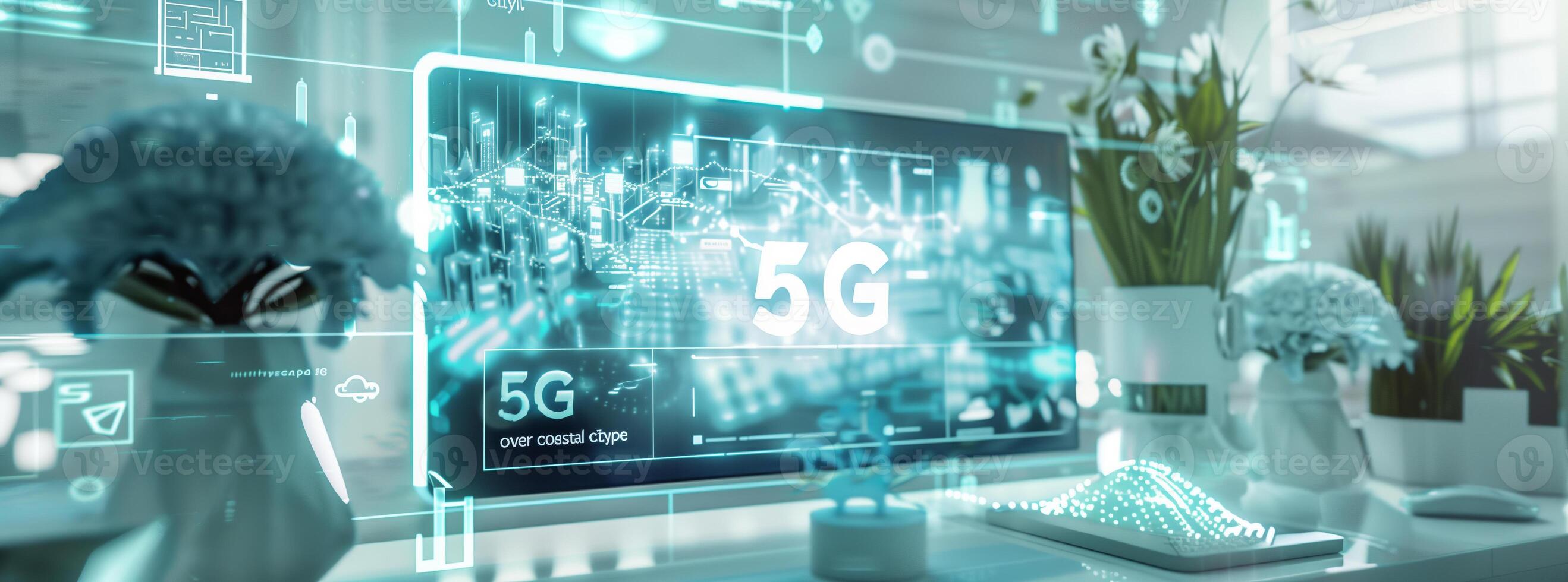 Future communication technology 5G telecom systems photo