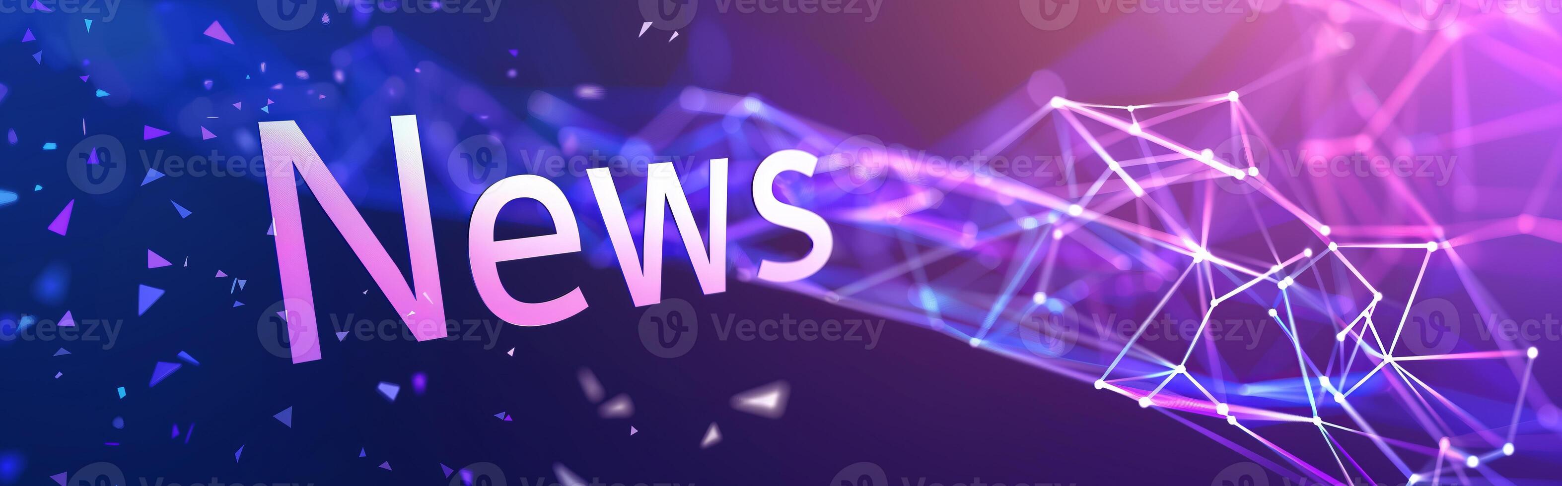 Banner for news feeds and headlines for TV or Internet needs photo