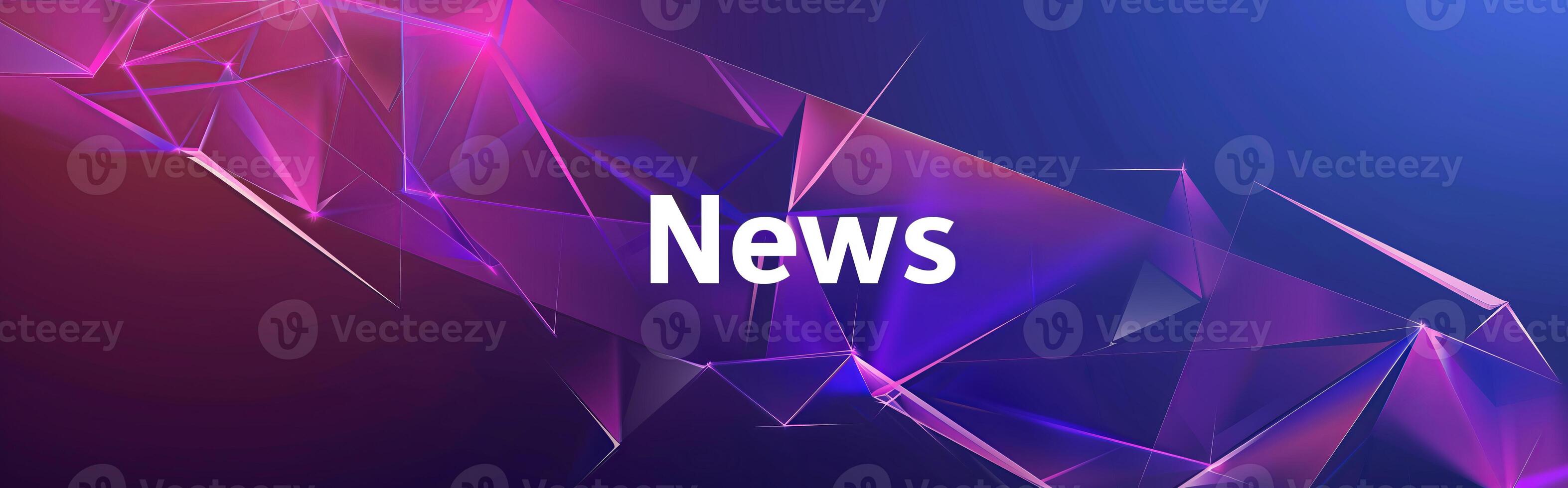 Banner for news feeds and headlines for TV or Internet needs photo