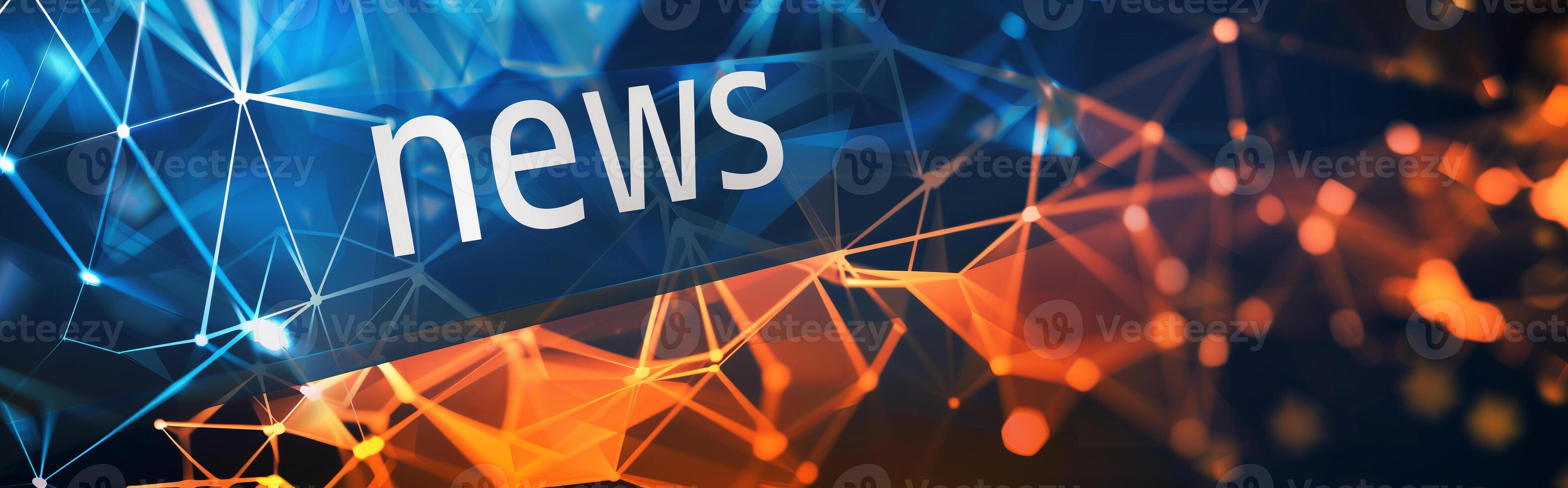 Banner for news feeds and headlines for TV or Internet needs photo