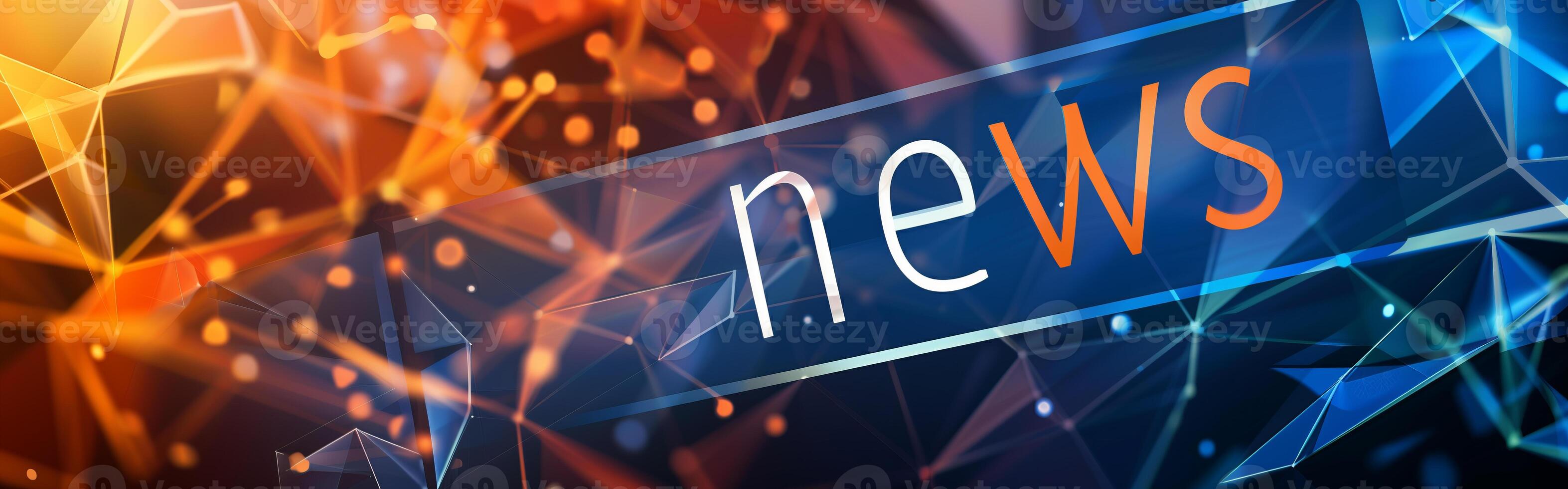 Banner for news feeds and headlines for TV or Internet needs photo