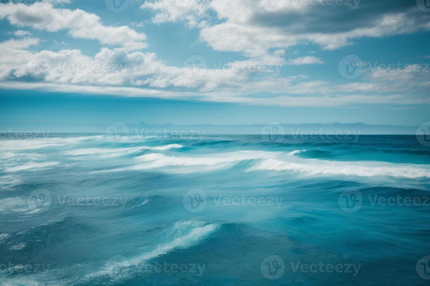 a view of the ocean from above with waves photo