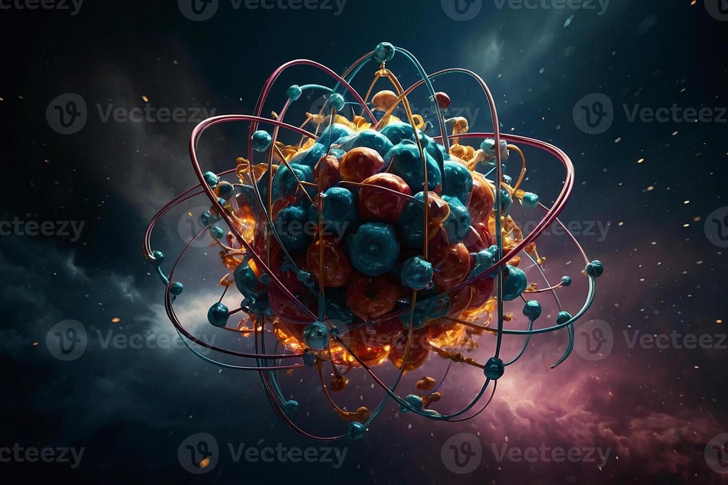 physical image of an atom photo