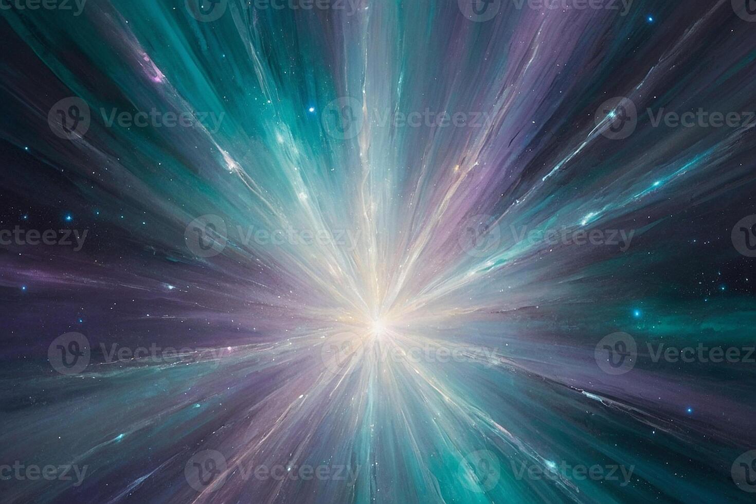 a painting of a star burst in space photo