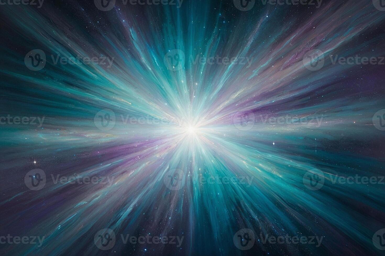 a painting of a star burst in space photo