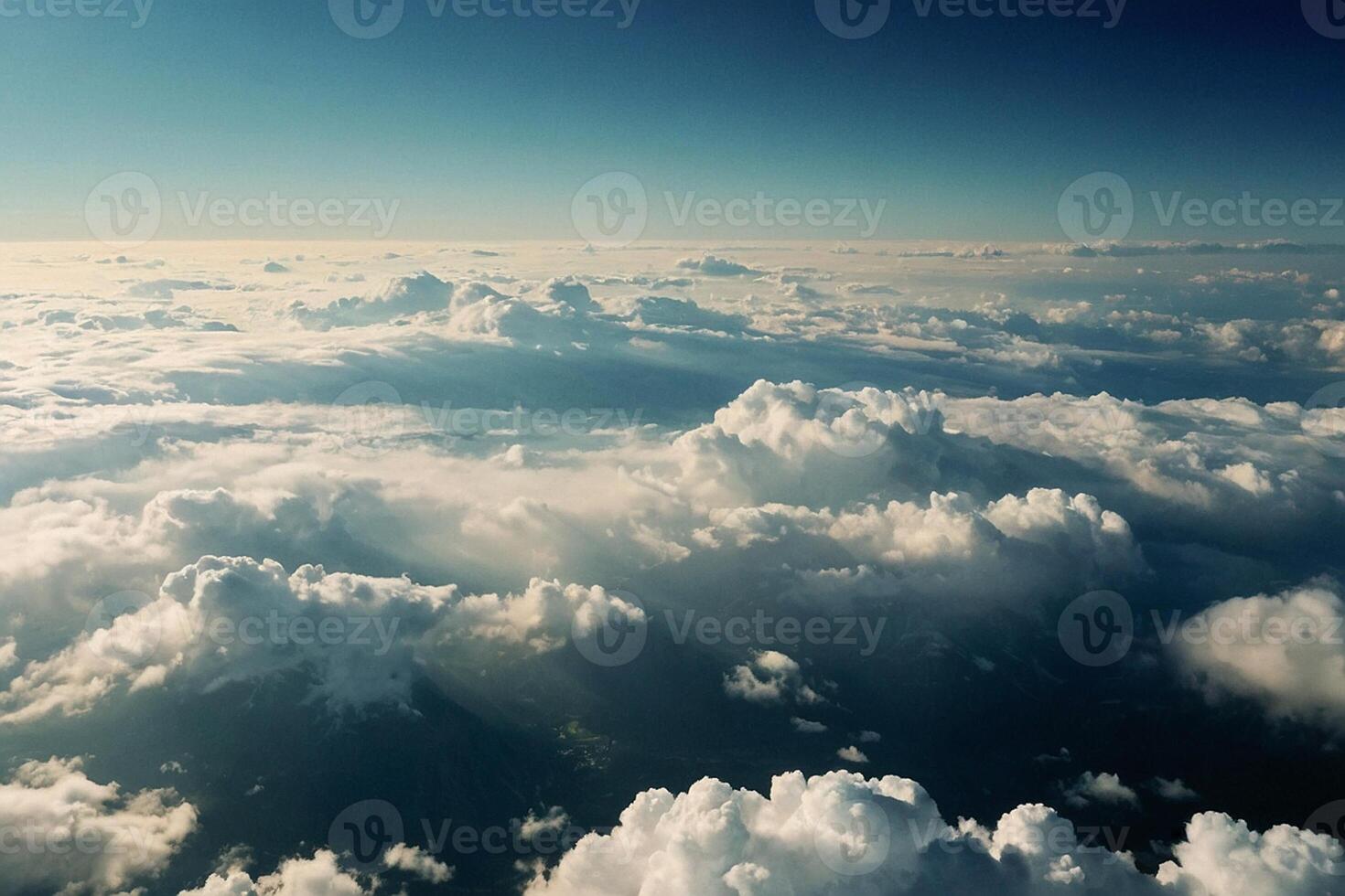 sky background with white clouds photo