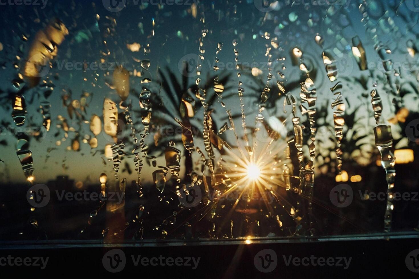 raindrops on the window photo