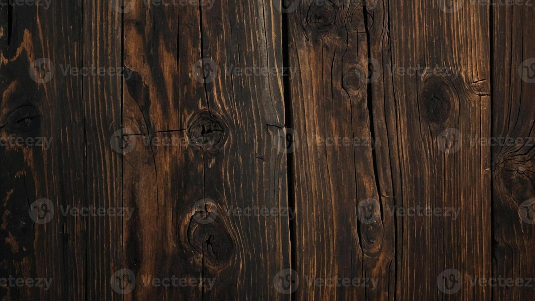 AI generated dark wood texture background photo