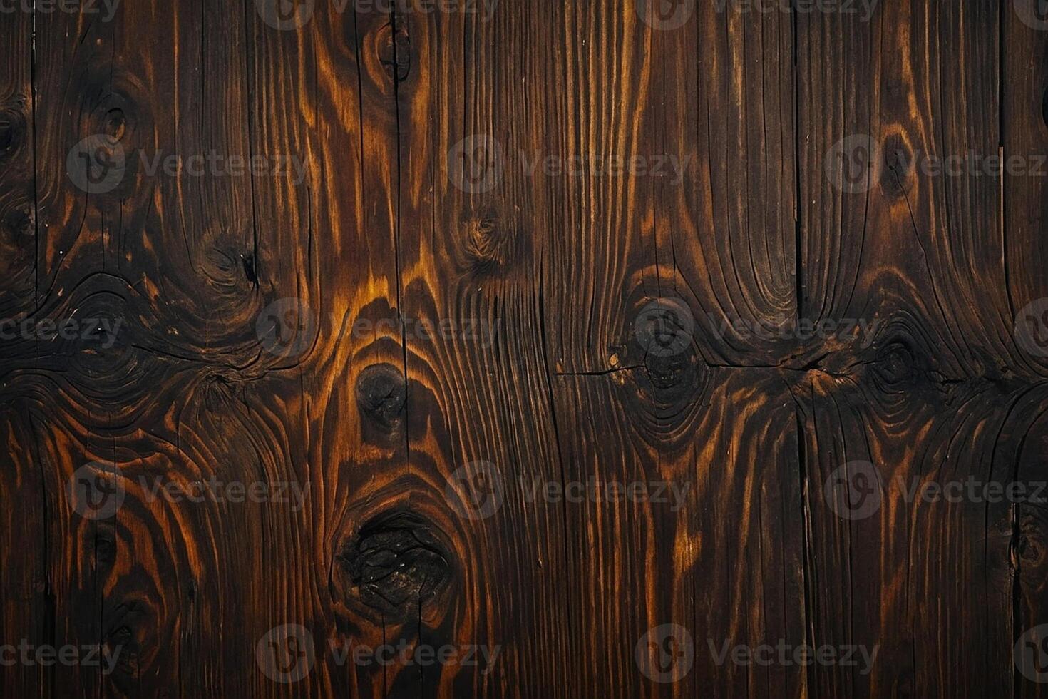 AI generated wooden texture background with dark brown wood grain photo
