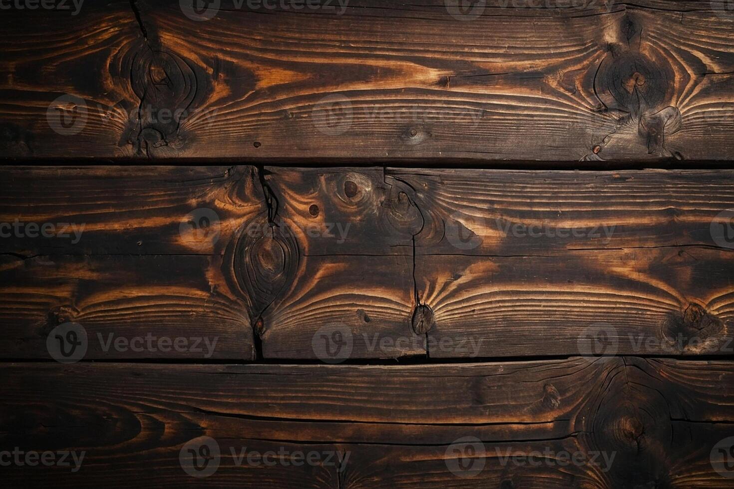 AI generated Old wooden background or texture. Close up of brown wooden wall. photo