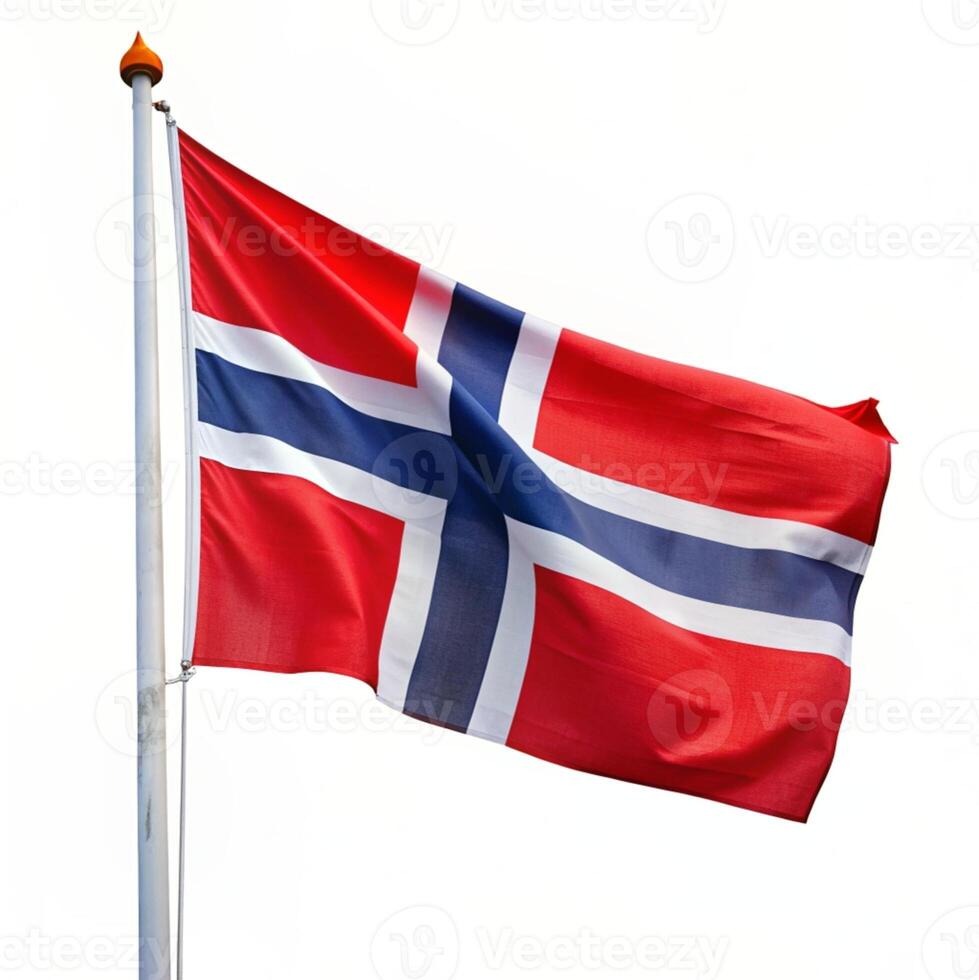 AI generated norway flag, norway flag, norway flag, norway flag, norway flag photo