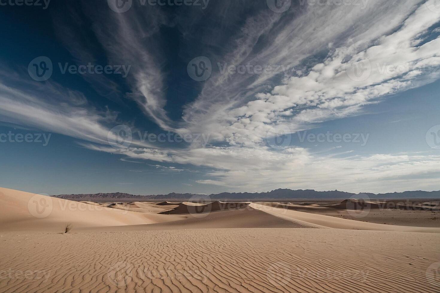 a lone person stands in the middle of a desert photo