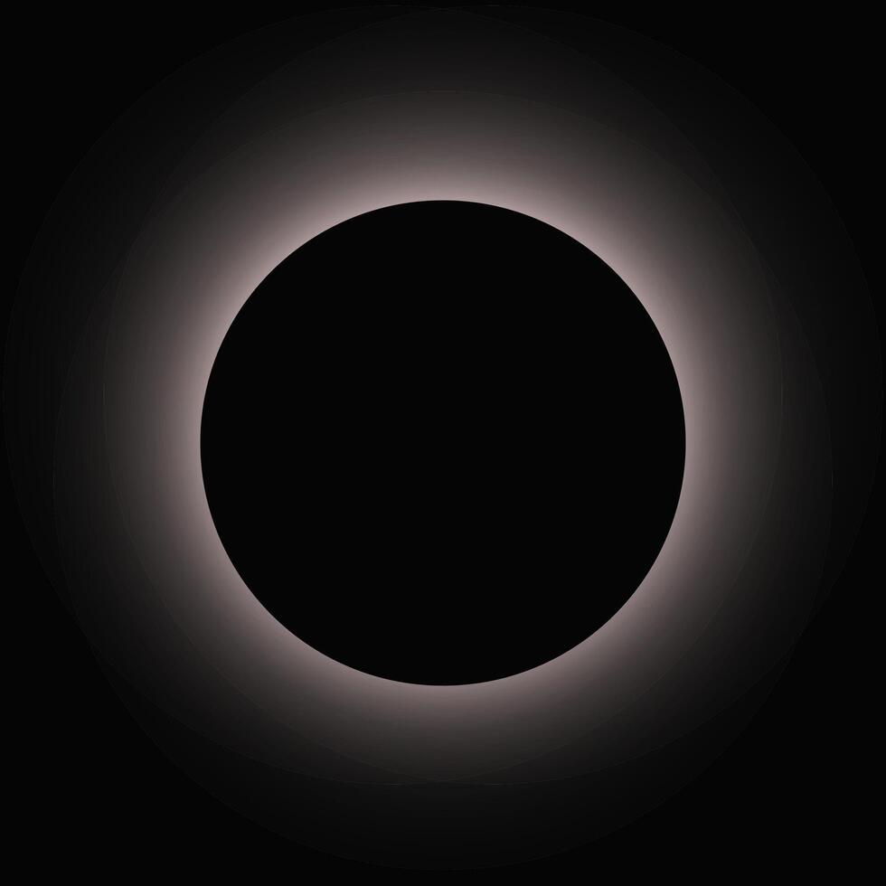 Circle illuminate light frame with color gradient vector