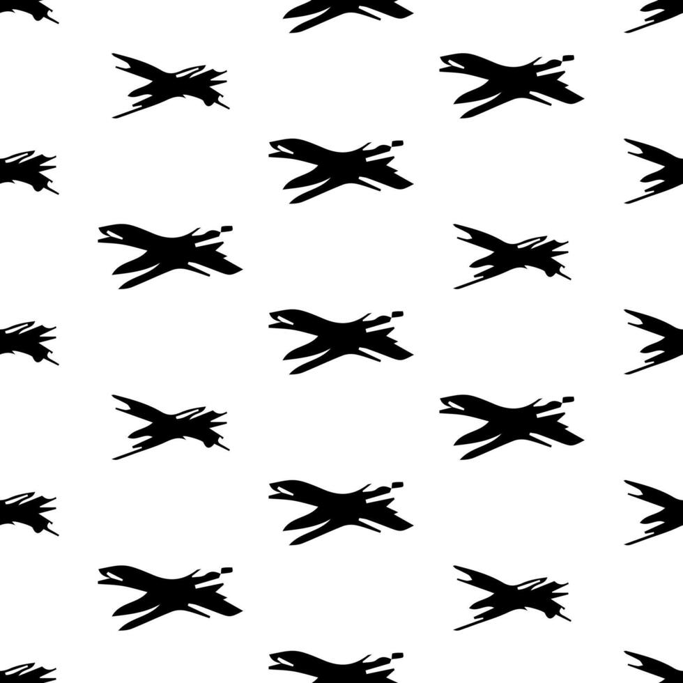 Seamless pattern with hand drawn cross symbols vector