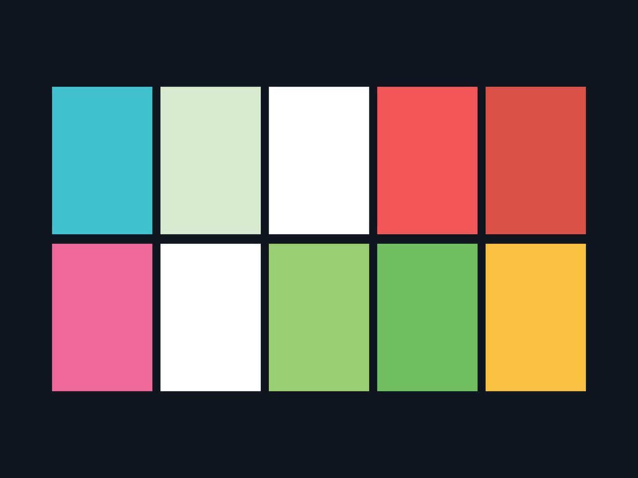 color palette set design template multi color vector