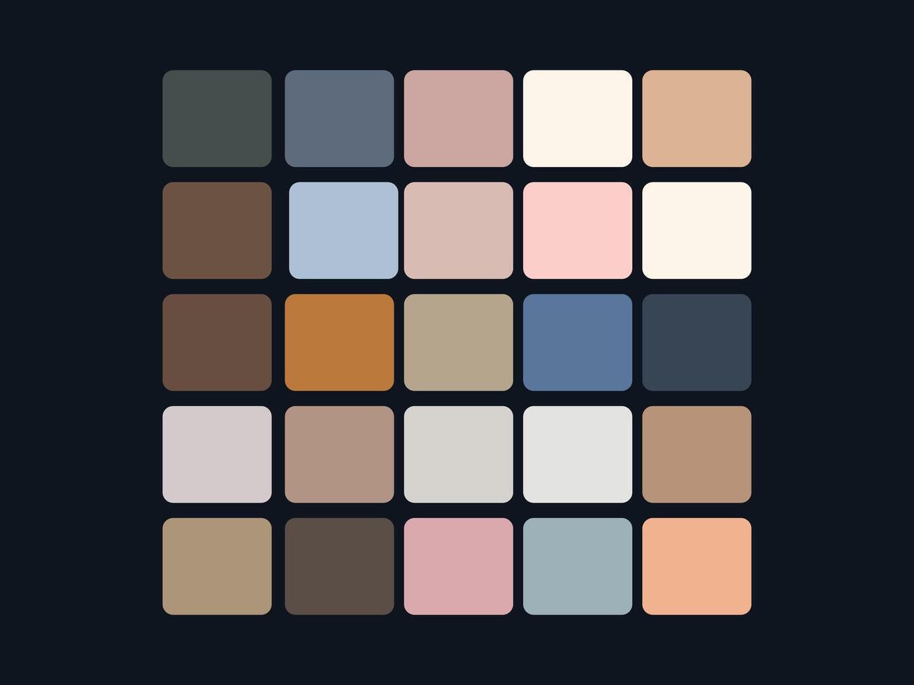 color palette set design template multi color vector