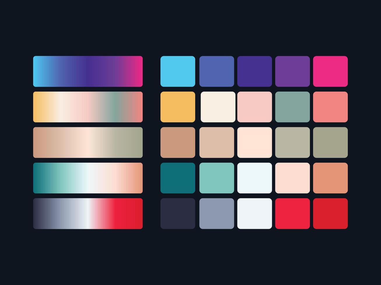color palette set design template multi color 44008956 Vector Art at