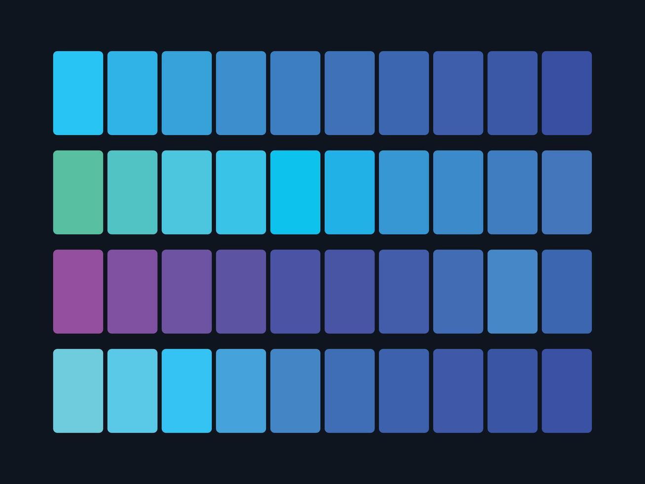 color palette set design template multi color vector