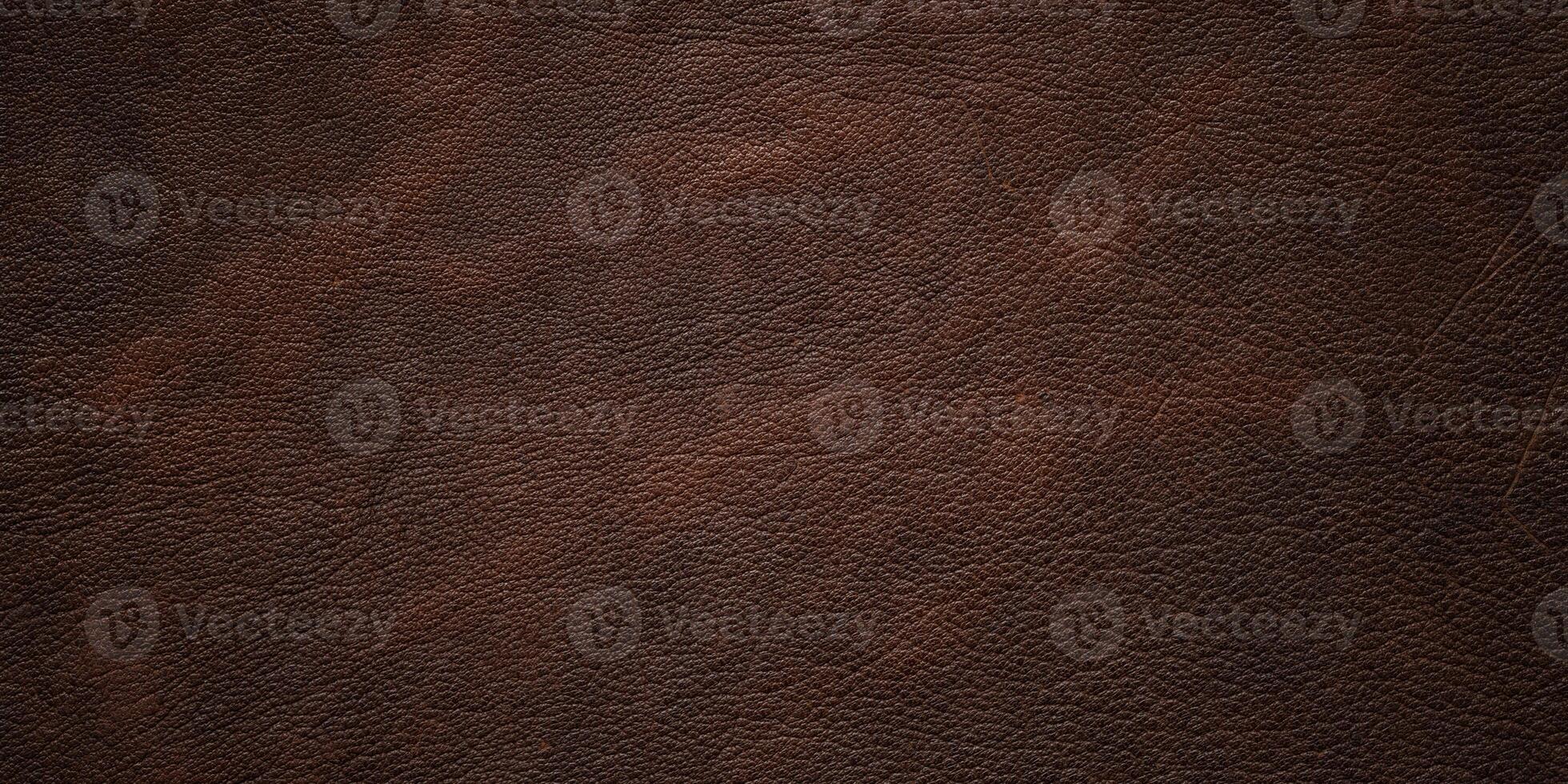 natural leather texture background, brown cowhide closeup photo