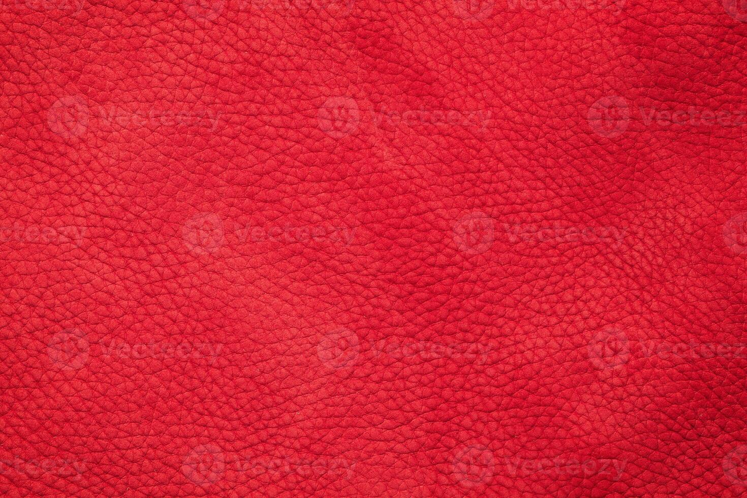 genuine leather dyed red. leather texture background photo