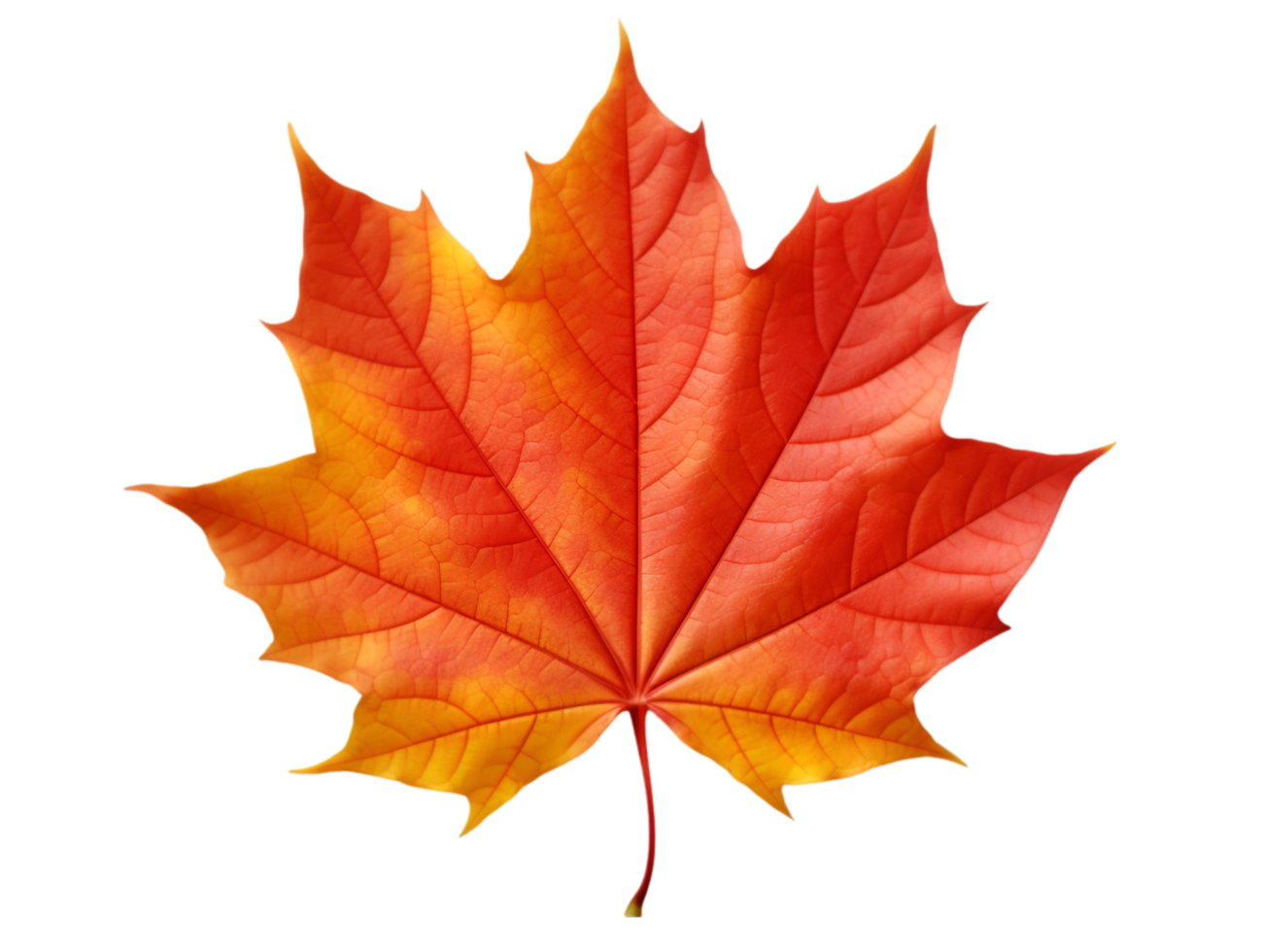 AI generated autumn leaves falling on transparent background png
