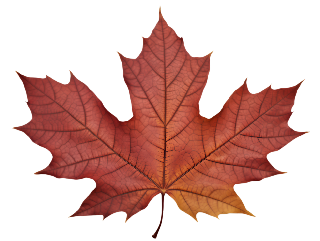 AI generated autumn leaves falling on transparent background png