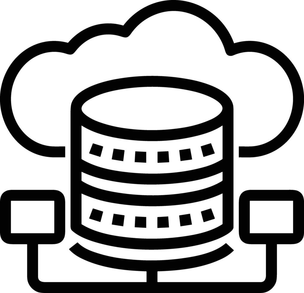 Storage data icon symbol image for database illustration vector