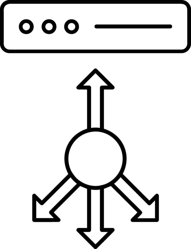 almacenamiento datos icono símbolo imagen para base de datos ilustración vector