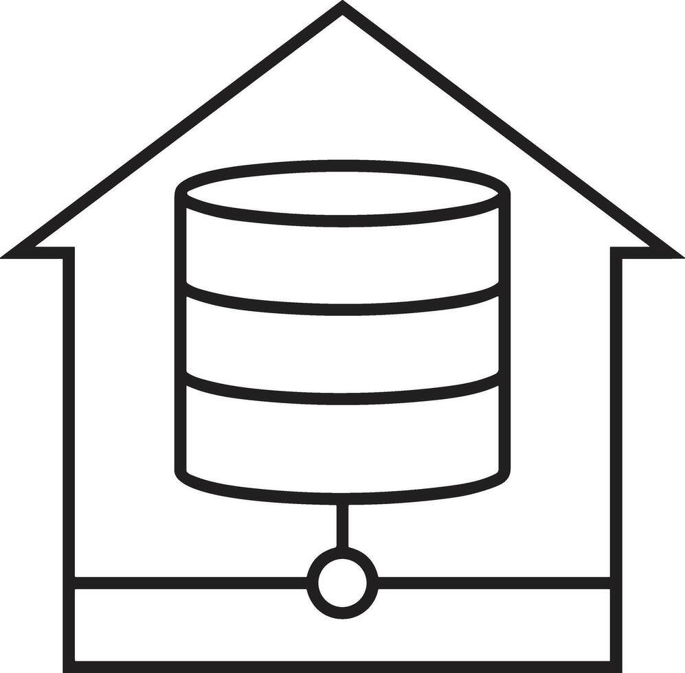 Storage data icon symbol image for database illustration vector