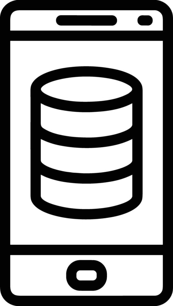 Storage data icon symbol image for database illustration vector