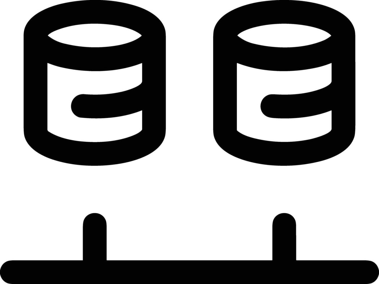 Storage data icon symbol image for database illustration vector