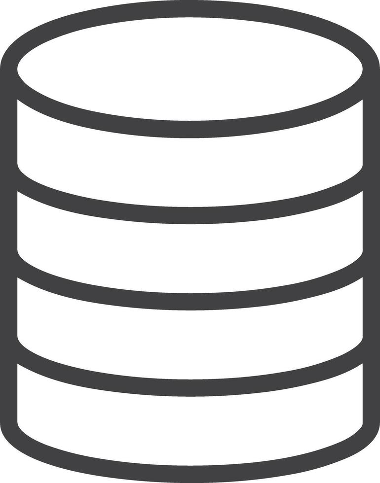 Storage data icon symbol image for database illustration vector