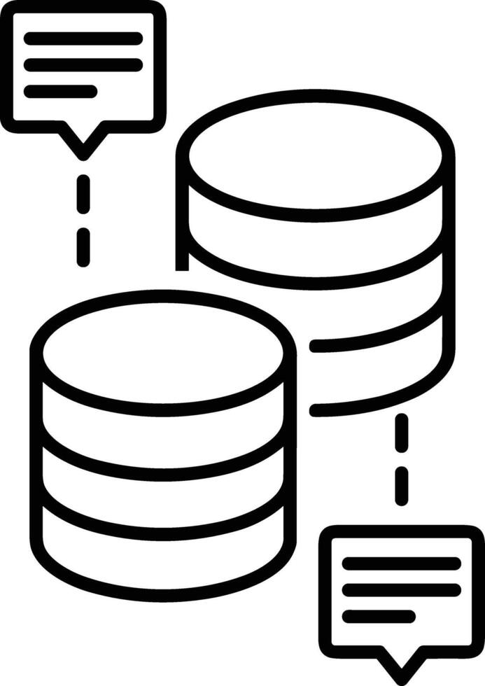 Storage data icon symbol image for database illustration vector