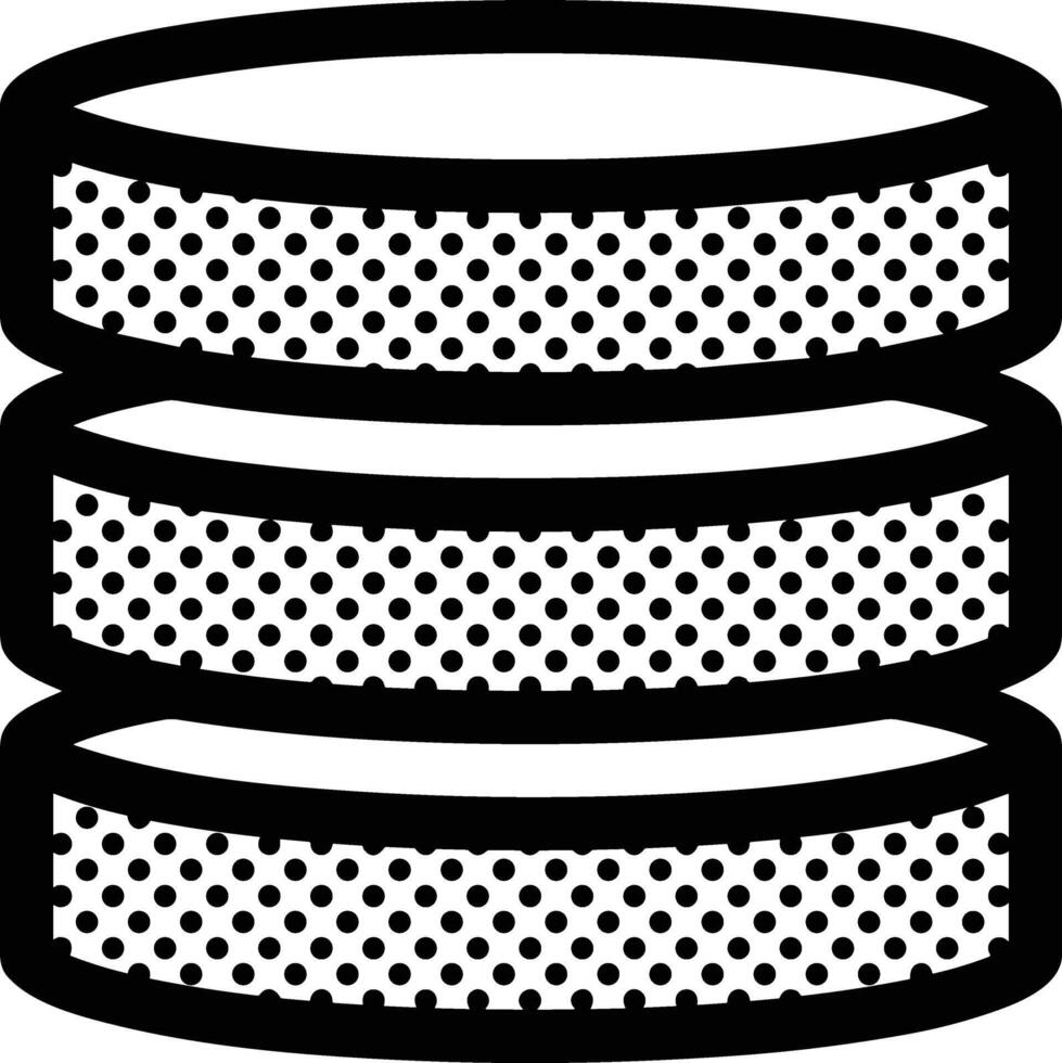 Storage data icon symbol image for database illustration vector