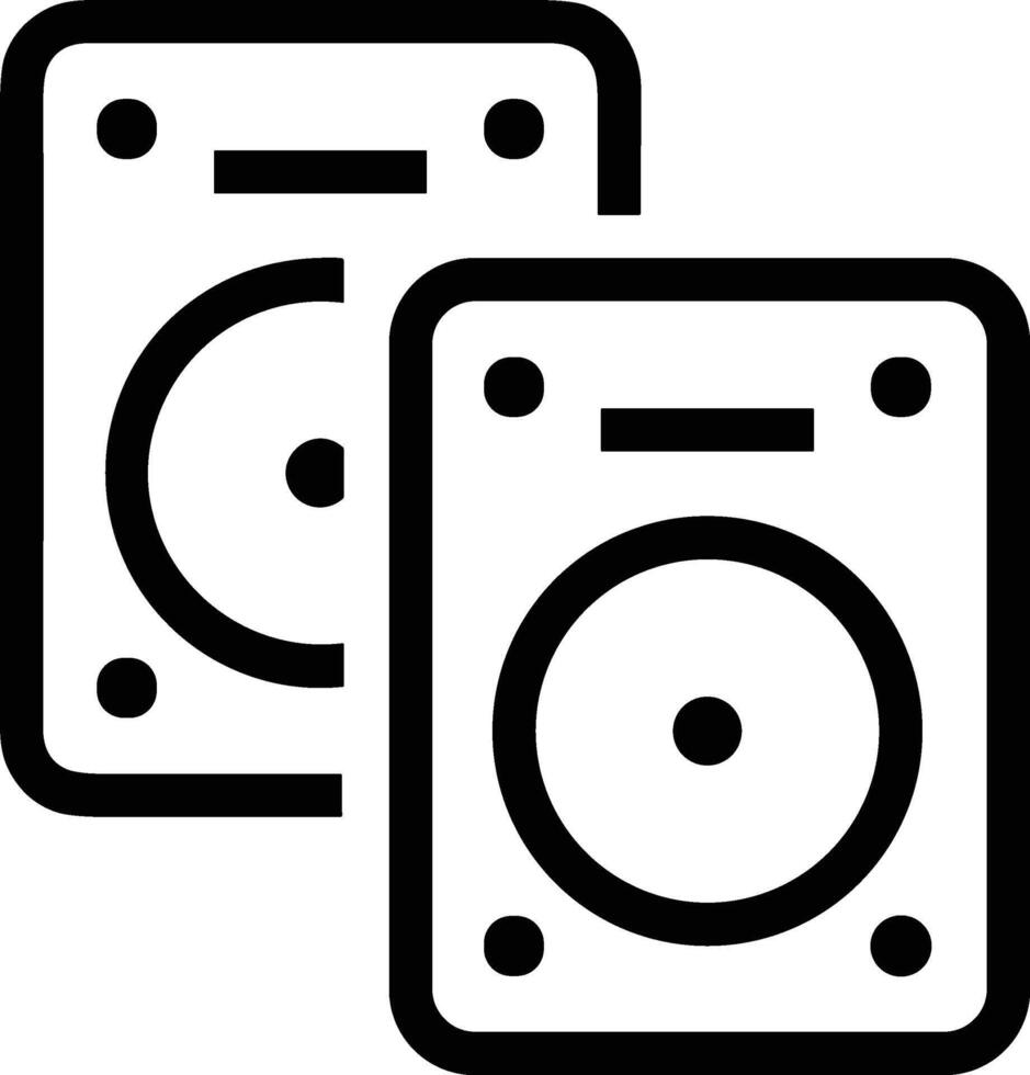 Storage data icon symbol image for database illustration vector