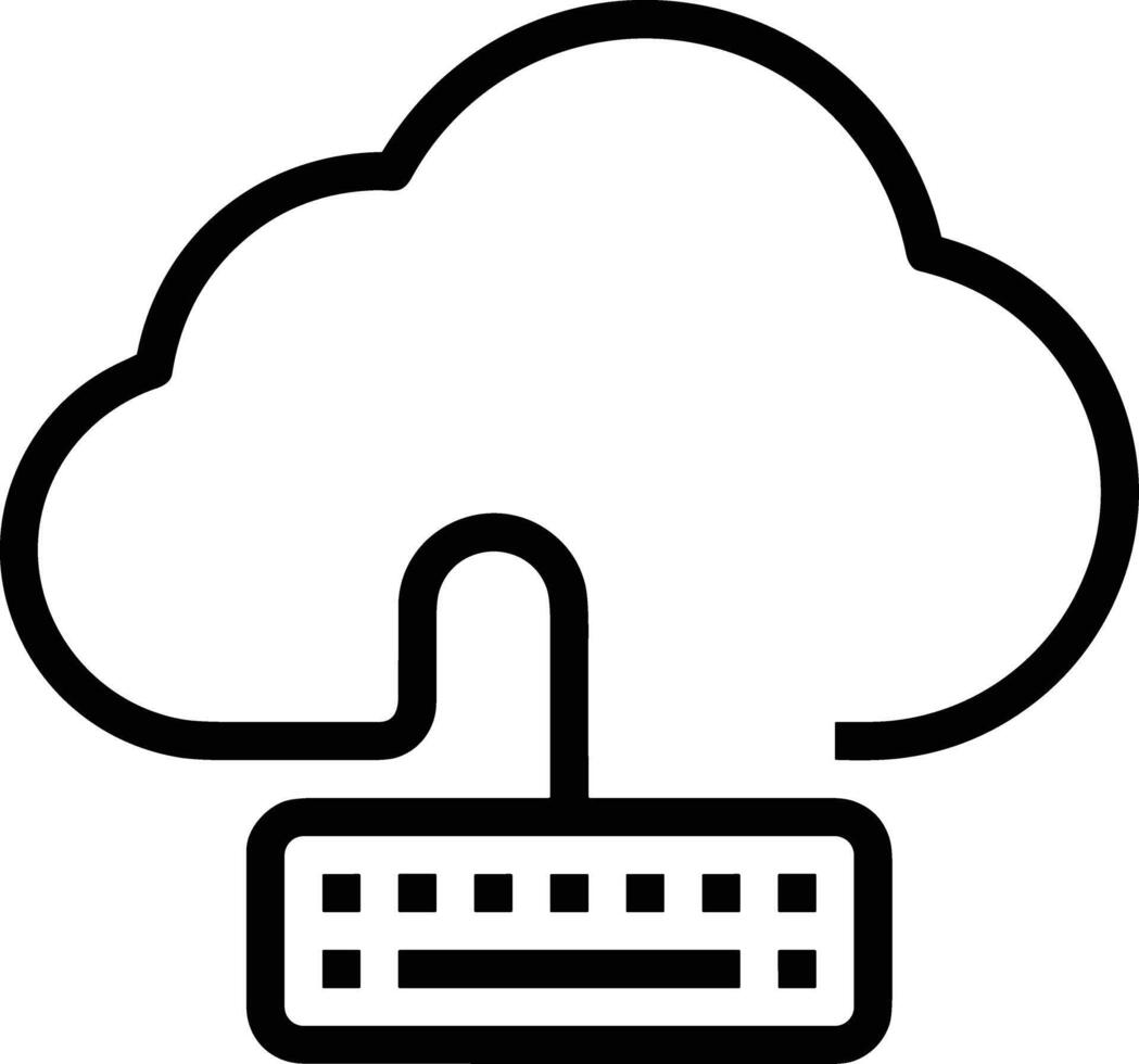 almacenamiento datos icono símbolo imagen para base de datos ilustración vector