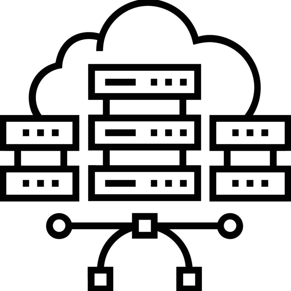 Storage data icon symbol image for database illustration vector