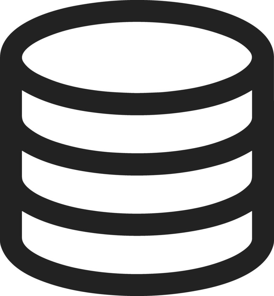 Storage data icon symbol image for database illustration vector