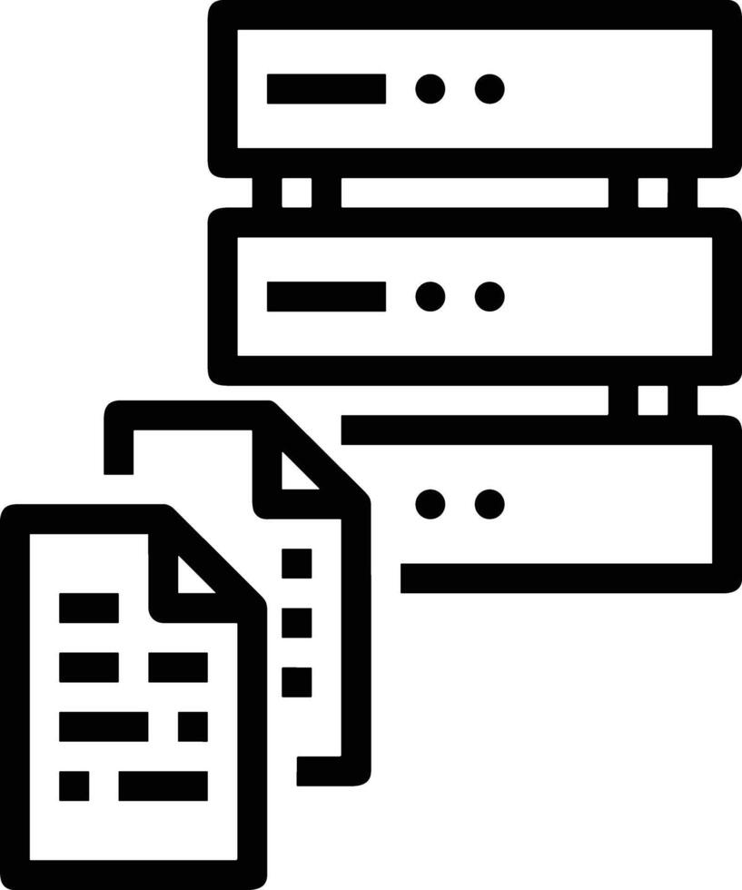 Storage data icon symbol image for database illustration vector