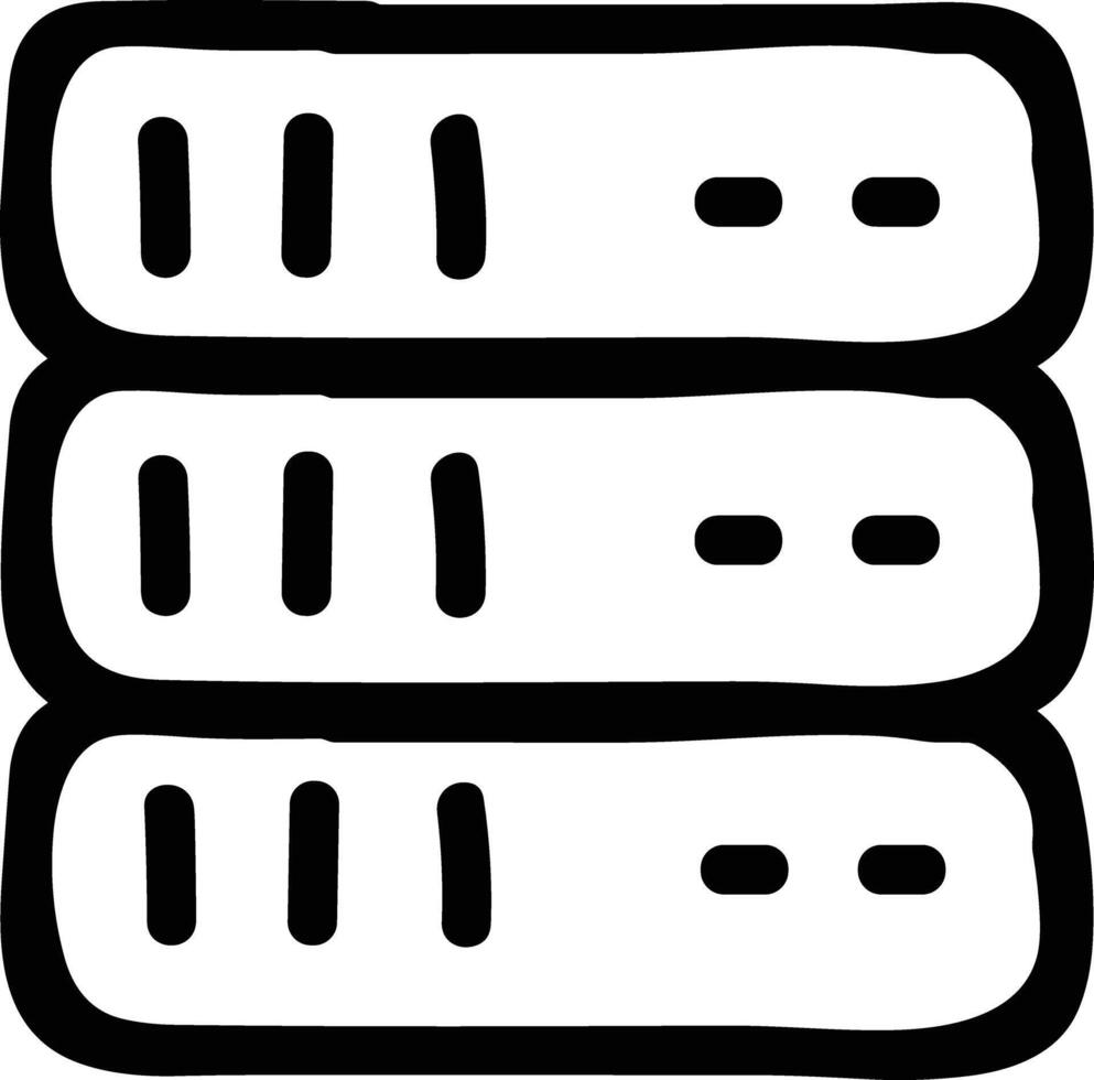 almacenamiento datos icono símbolo imagen para base de datos ilustración vector
