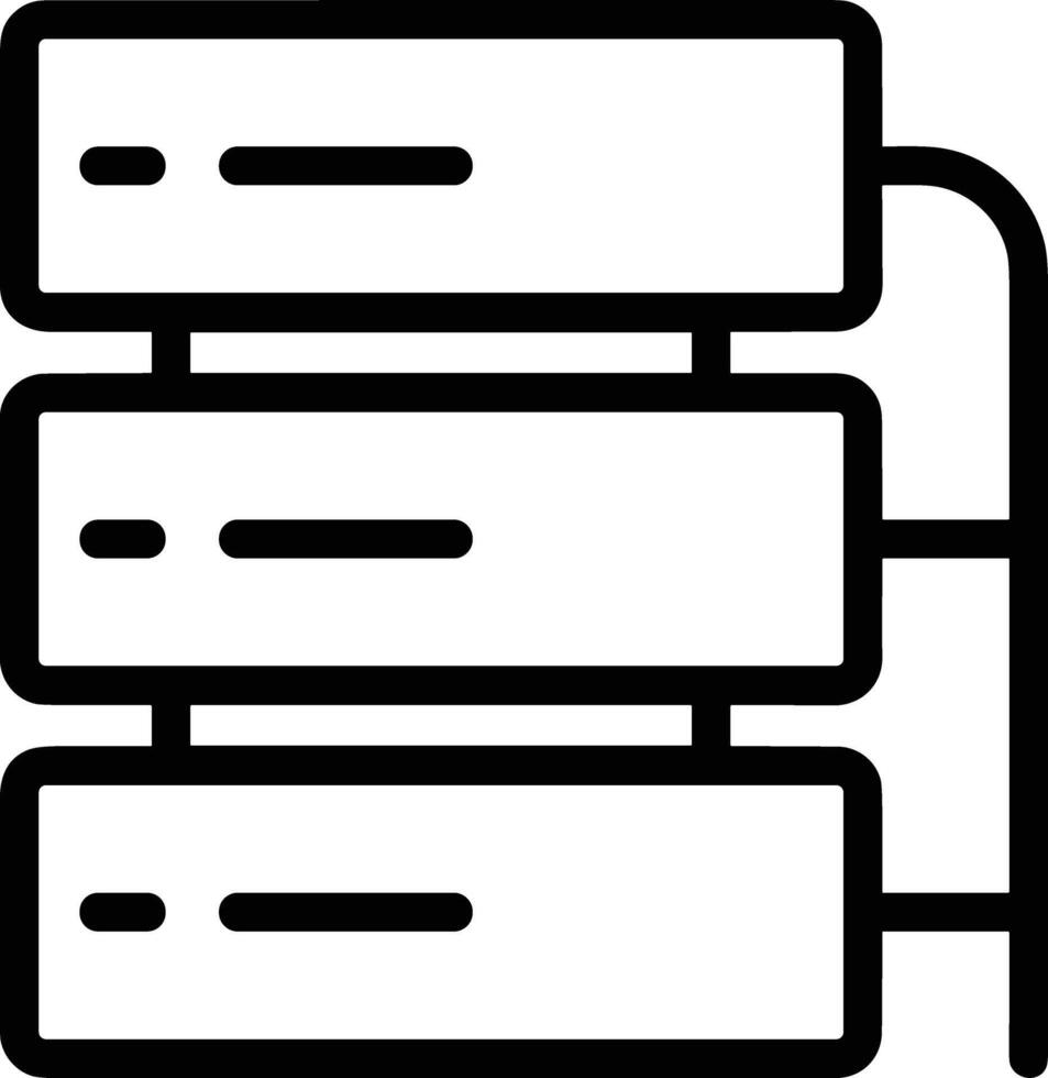 Storage data icon symbol image for database illustration vector