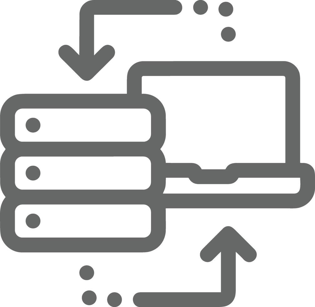 Storage data icon symbol image for database illustration vector