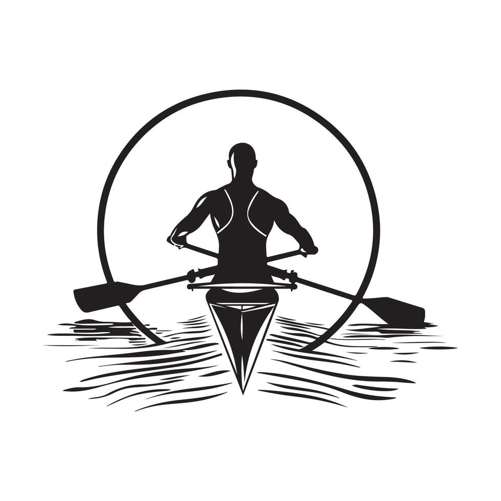 Kayaking Logo Images Design on white background vector