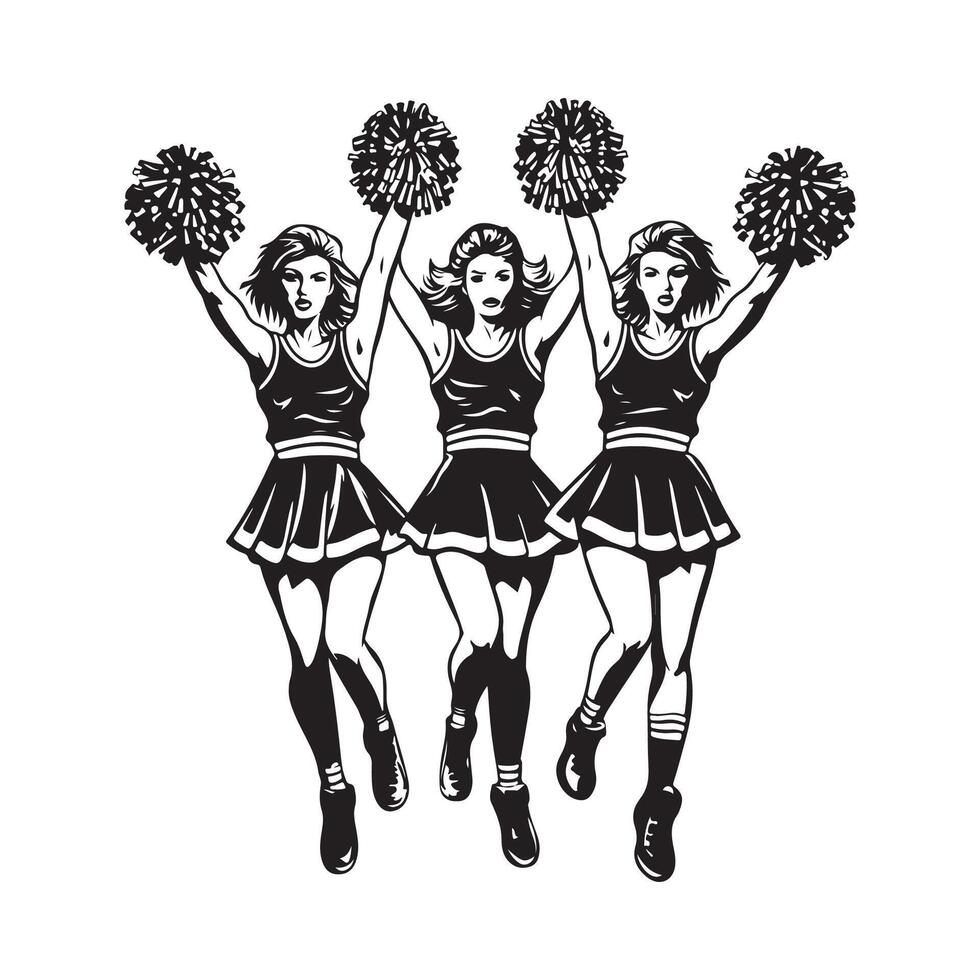 Cheerleader Design Illustration on white background vector