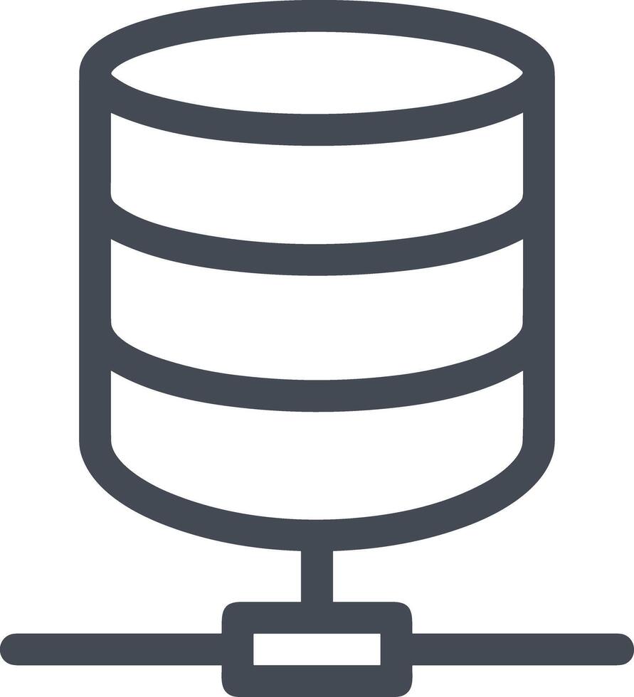 Storage data icon symbol image for database illustration vector